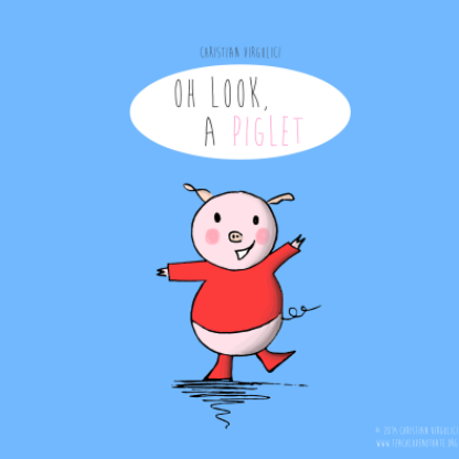 Children's book Oh look a Piglet
